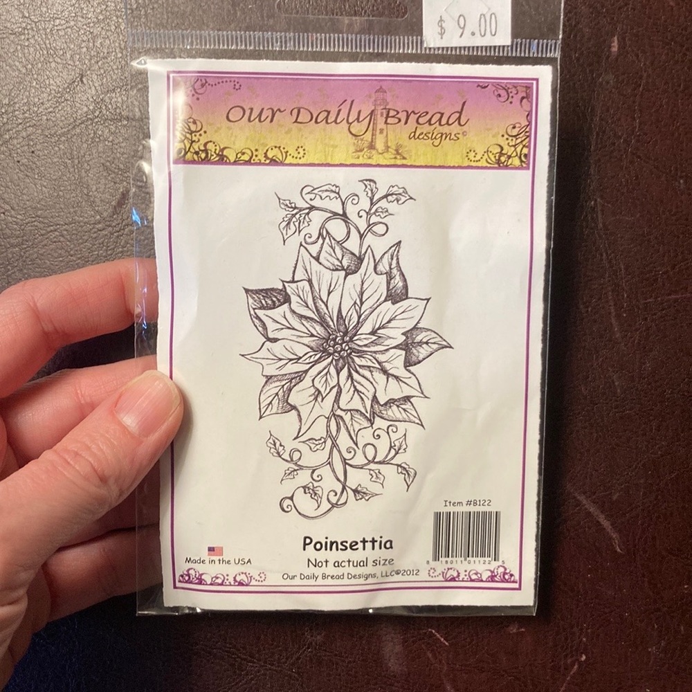 Poinsettia stamp